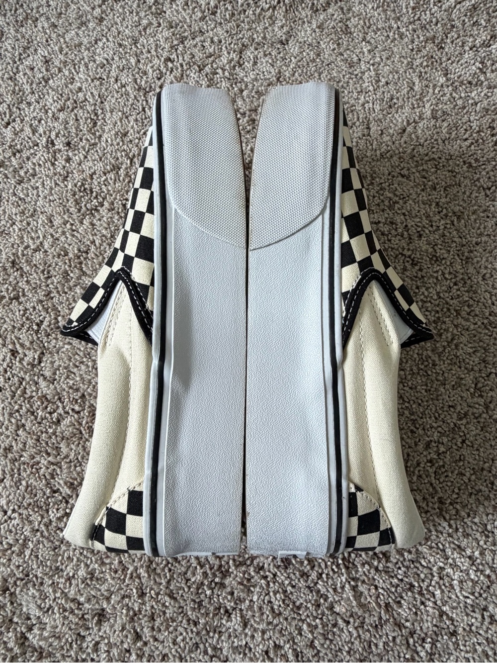 Vans Classic Slip-On Checkerboard Stackform Platform Shoes Men’s 6.5 Women’s 8 - Picture 5 of 6